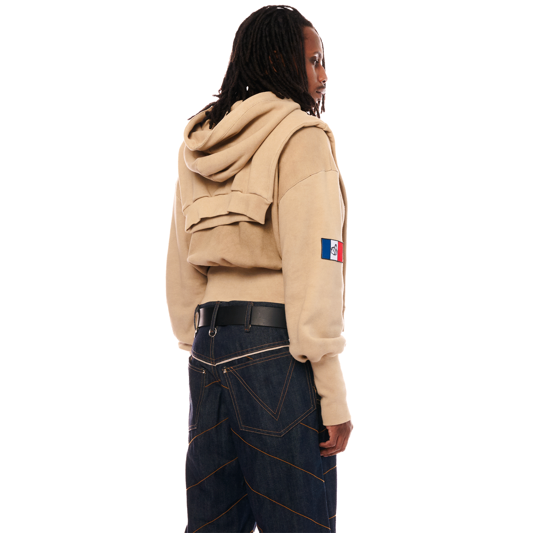Double Hoodie, Unisex, Beige, FC SA-MÈRE CAPSULE