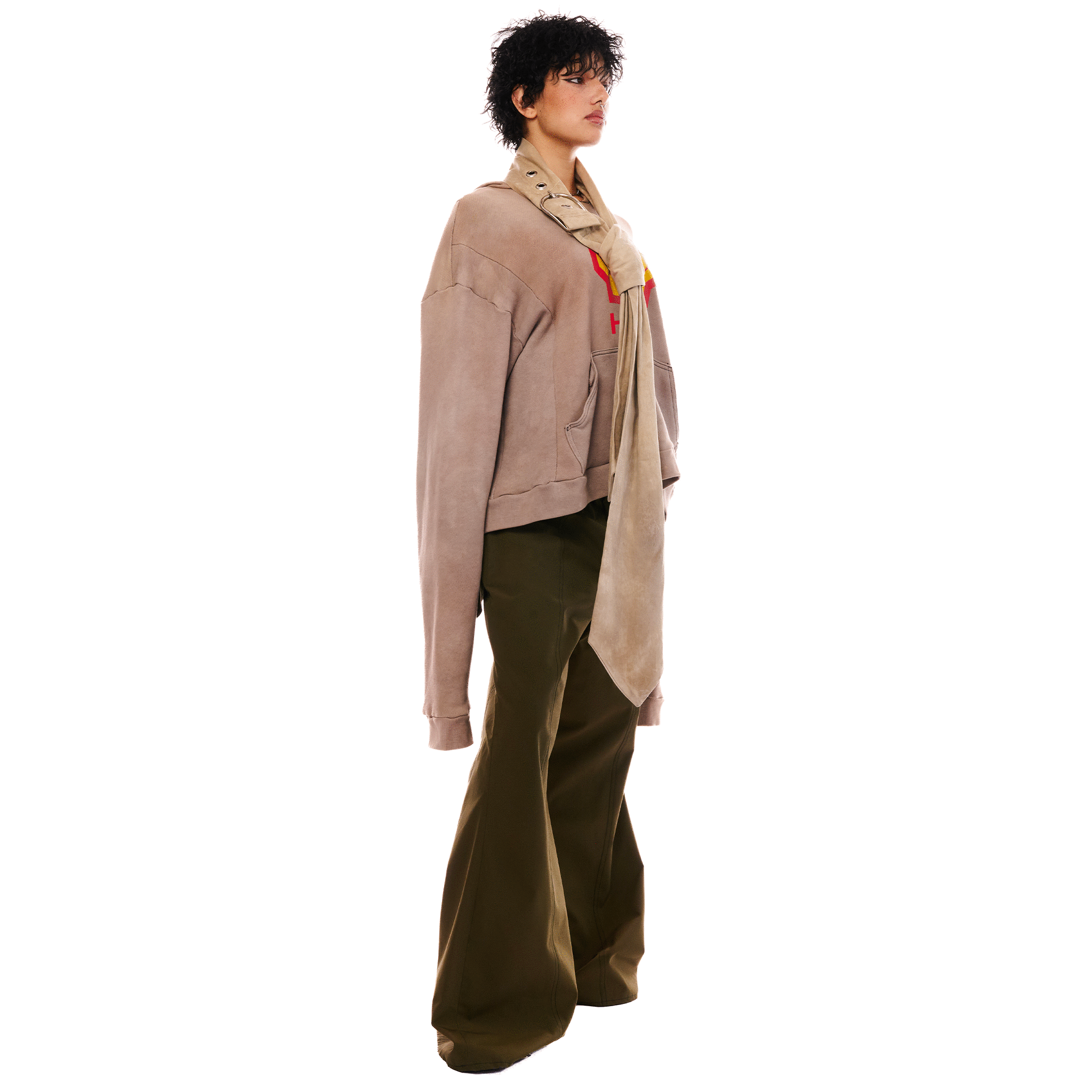 Oversized Tie-Belt, Beige, PROFESSIONAL SCUMS CAPSULE