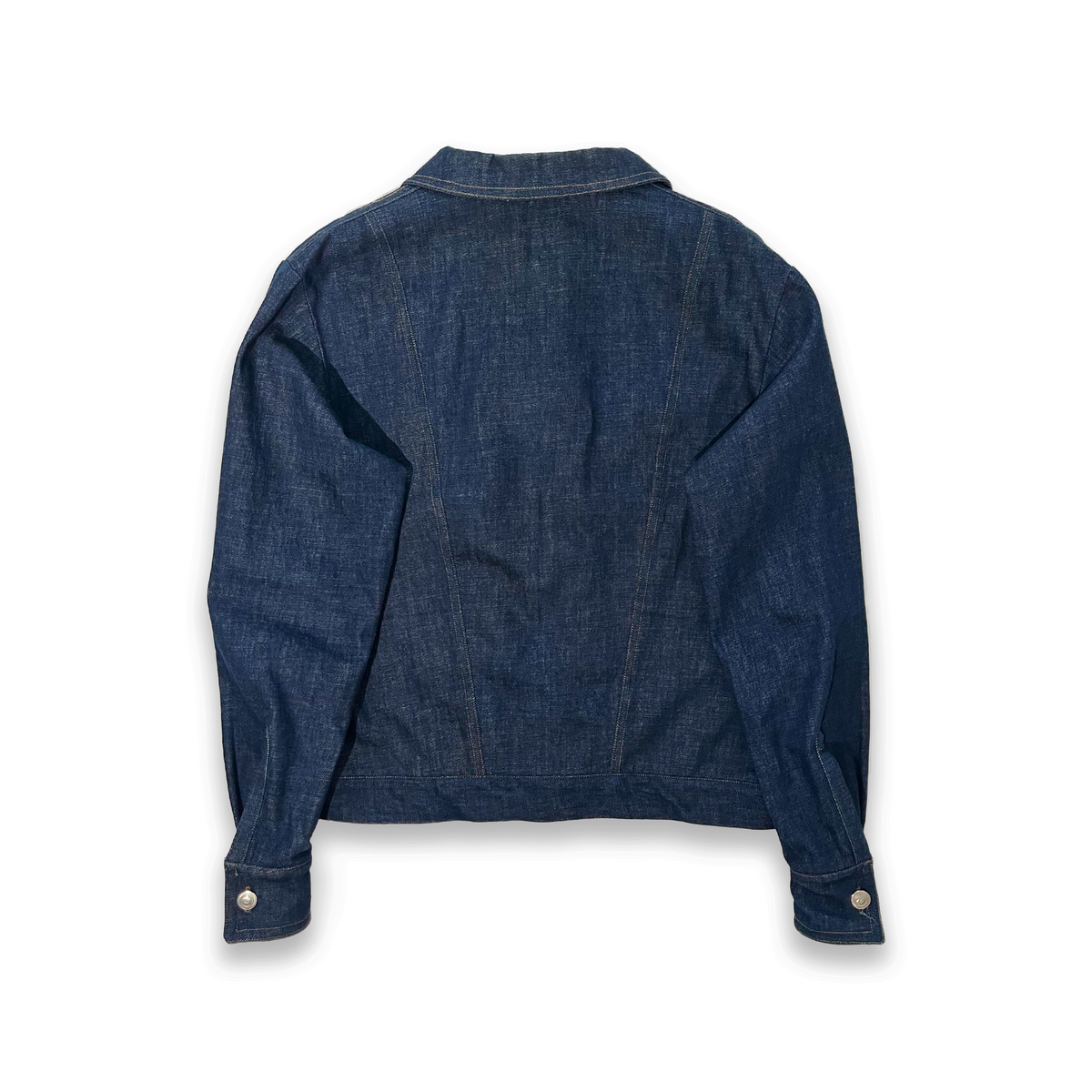 Cropped Denim Jean Jacket, Unisex, Indigo, ENFANT-SOLDAT COLLECTION