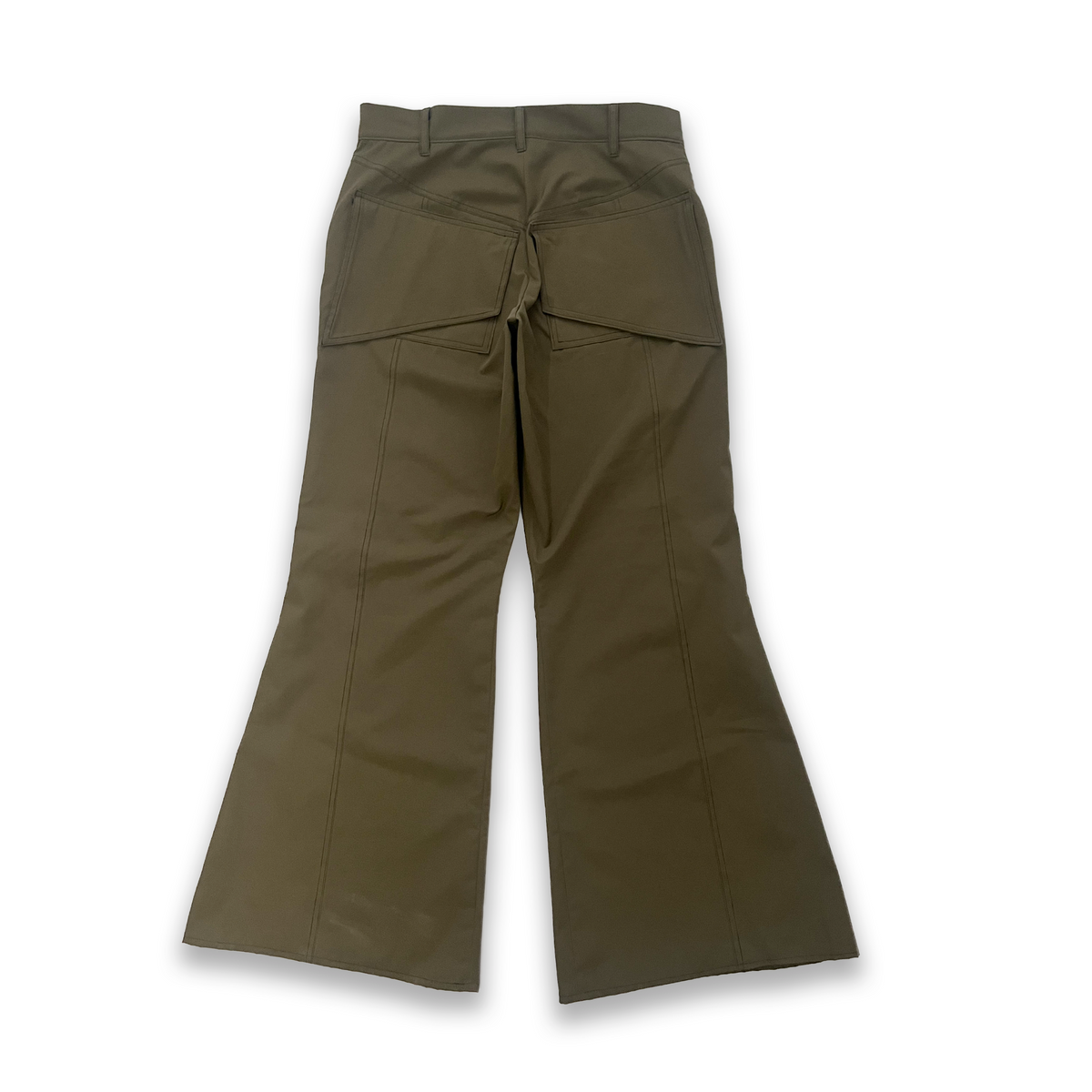 Nylon Parachute Flared Pants, Unisex, Olive Green, ENFANT-SOLDAT COLLECTION