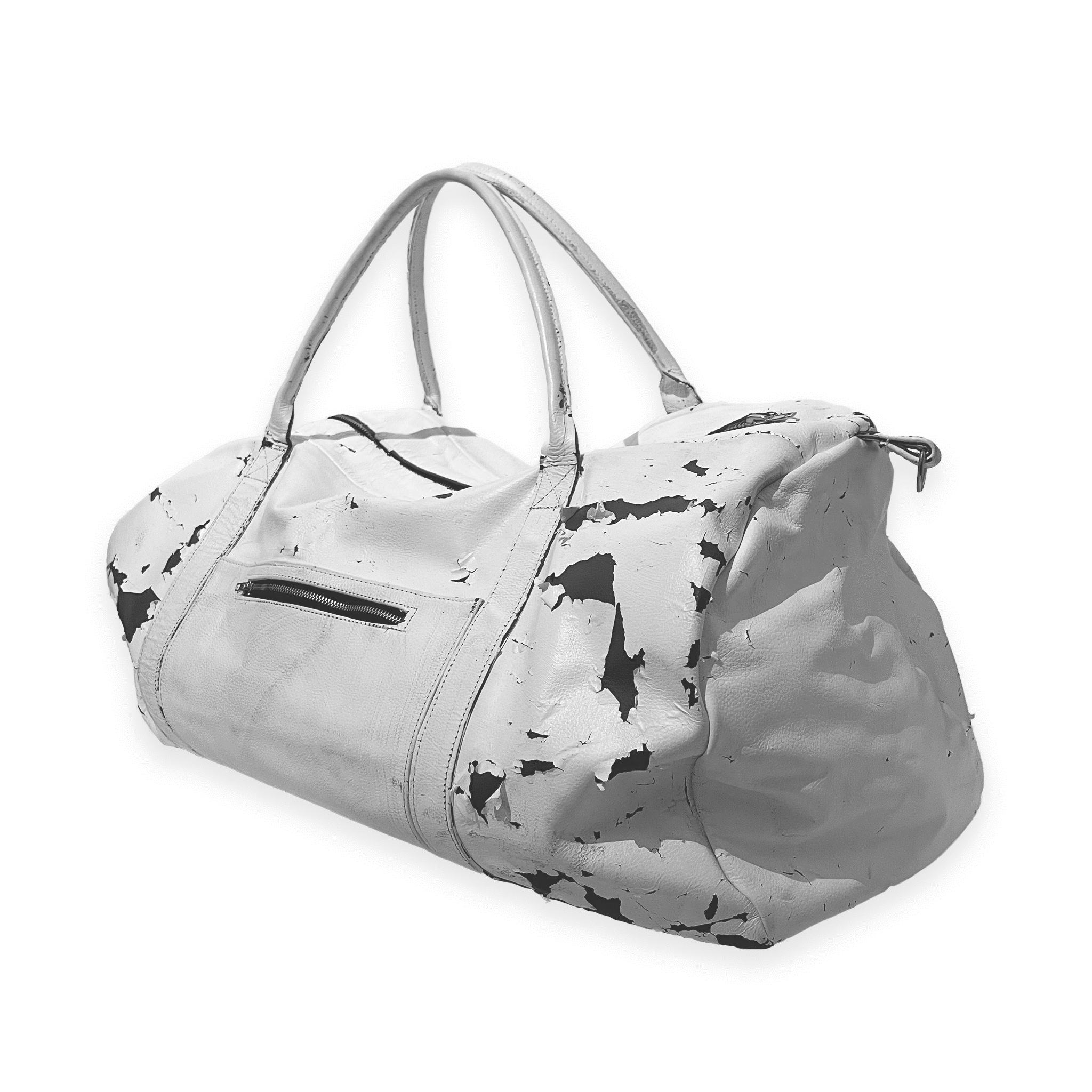 Leather Soccer Duffle Bag, White, FC SA-MÈRE CAPSULE