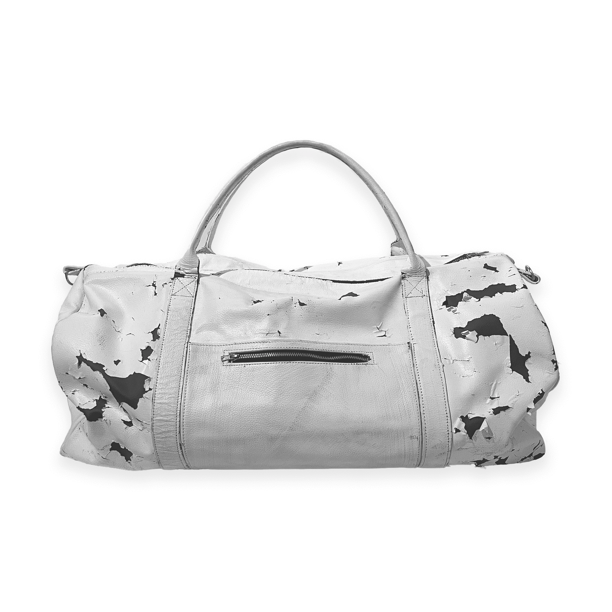 Leather Soccer Duffle Bag, White, FC SA-MÈRE CAPSULE